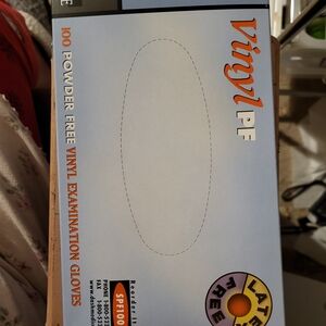 Dash Powder-Free Vinyl Examination Gloves - Latex Free 100ct Size LARGE